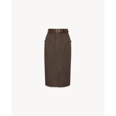 FIELD SKIRT BELT POWEL / PT + - DARK BROWN
