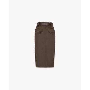 FIELD SKIRT BELT POWEL / PT + - DARK BROWN
