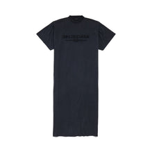 Inside Out T-Shirt Dress - Faded Washed Black