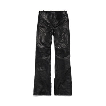 Low Waist Biker Pants - Black