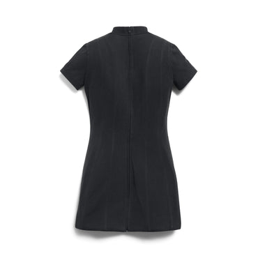 S/S Corseted Dress - Washed Black