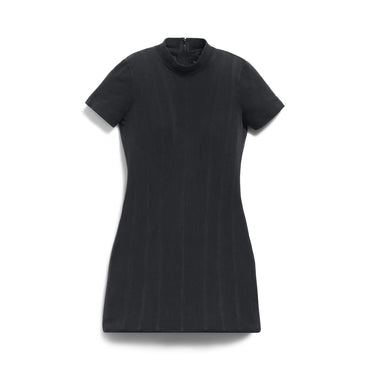 S/S Corseted Dress - Washed Black