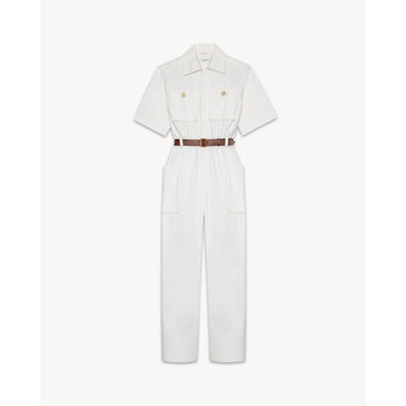 Combinaison Gabardine Coton - Blanc