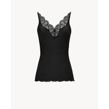 TANK TOP AVEC EMPIECEMENT DENT - NERO/NERO