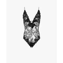 Fouger Medallion Lace Bodysuit - Noir