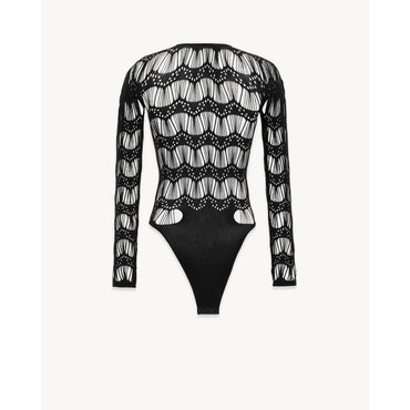 BODY MANCHES LONGUES JERSEY SE - NERO/NERO