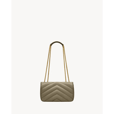 Small Loulou Chain Bag - Dark Strong Moss