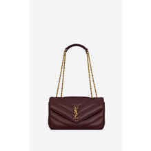 Small Loulou Chain Bag - Light Hot Wine