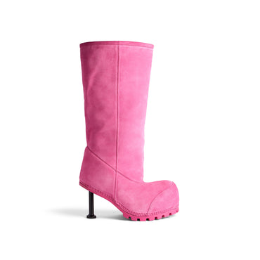 Alaska Fur Boot H90 Suede/She - Dark Pink