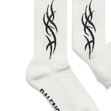 Tribal Socks - Dirty White/Black