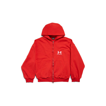Under Armour Regular Zip-Up Hoodie - Red/White