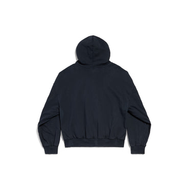 Regular Zip-Up Hoodie - Navy