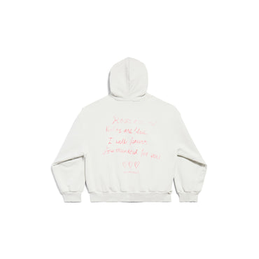 Regular Zip-Up Hoodie - Dirty White