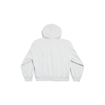 Regular Zip-Up Hoodie - Dirty White