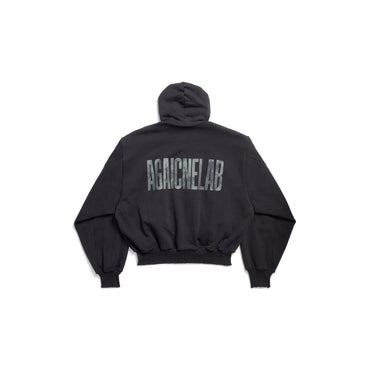 Hooded Bomber - Wash Blk/Orange/Anth
