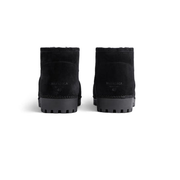 Alaska Fur Bootie - Black