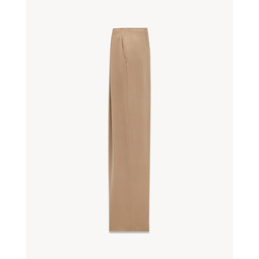 PANTALON FLUID CREPE MOUSSE DE - CAPPUCCINO