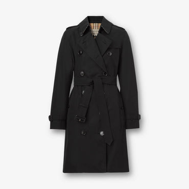 The Mid-length Kensington Heritage Trench Coat - Black