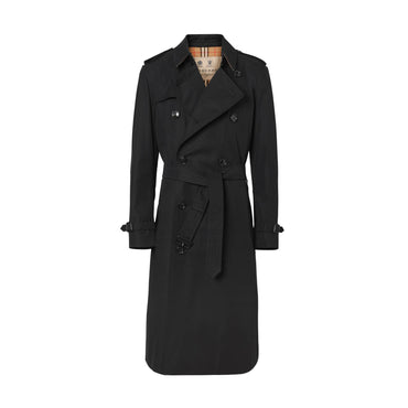 The Long Kensington Heritage Trench Coat - Black