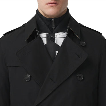 The Long Kensington Heritage Trench Coat - Black