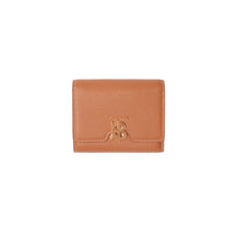 Grainy Leather TB Compact Wallet - Warm Russet Brown