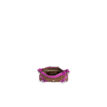 Essex Shoulder Bag S - Ebony/Beige/Dk Pink