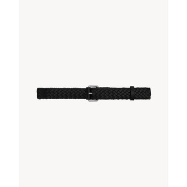 YSL CINTURA E_MISFITS C/TRESSE - NERO/SILVER