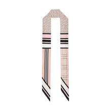 Skinny Montage Silk Scarf - Blush