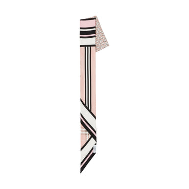 Skinny Montage Silk Scarf - Blush