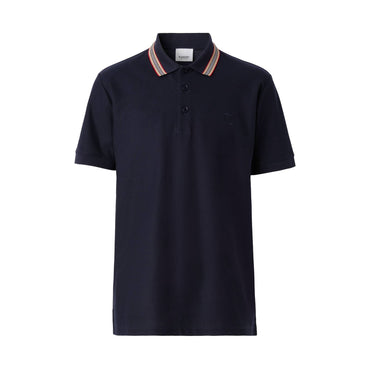 Cotton Polo Shirt - Coal Blue