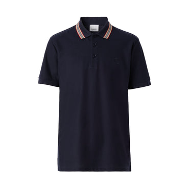 Cotton Polo Shirt - Coal Blue