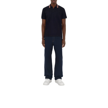 Cotton Polo Shirt - Coal Blue