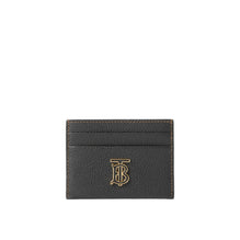 Grainy Leather TB Card Case - Black