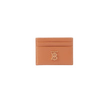 Grainy Leather TB Card Case - Warm Russet Brown