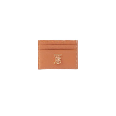 Grainy Leather TB Card Case - Warm Russet Brown