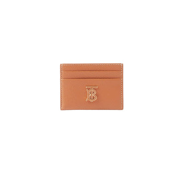 Grainy Leather TB Card Case - Warm Russet Brown