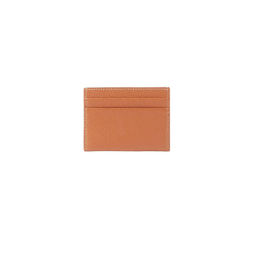 Grainy Leather TB Card Case - Warm Russet Brown