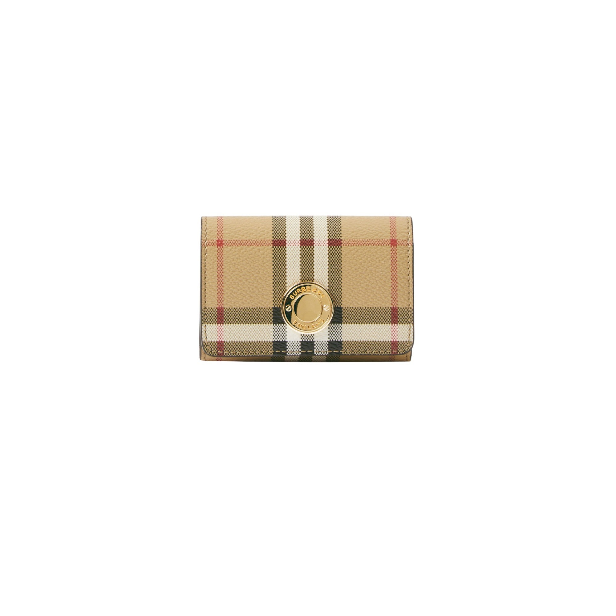 Check Card Case with Detachable Chain Strap - A.B Vintage Check