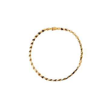 Hollow Cuban Chain Necklace - Gold