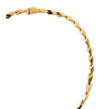 Hollow Cuban Chain Necklace - Gold