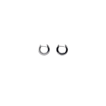 Rose Monogram Earrings - Silver