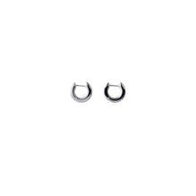 Rose Monogram Earrings - Silver