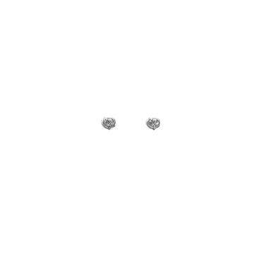 Rose Stud Earrings - Silver