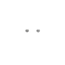 Rose Stud Earrings - Silver