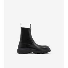 Leather Creeper Chelsea Boots - Black