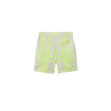 Check Cotton Blend Shorts - Vivid Lime IP Check