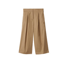 Pleated Cotton Trousers - Archive Beige