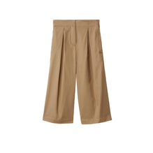 Pleated Cotton Trousers - Archive Beige