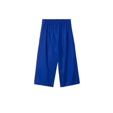 Pleated Cotton Trousers - Knight