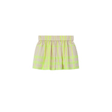 Check Cotton Blend Shorts - Vivid Lime IP Check